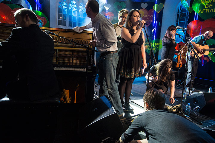Other Voices Day 3: The Unthanks go through sound checks before their set