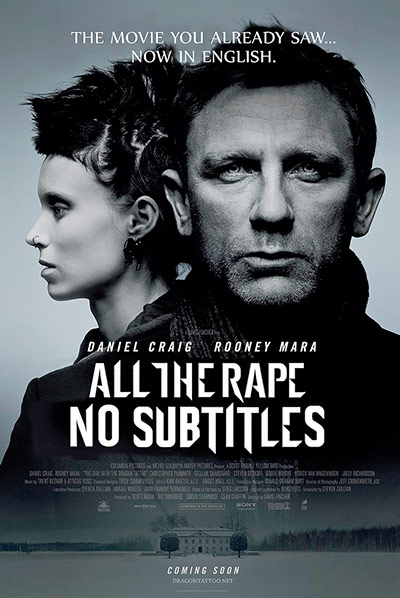 Mock movie posters: The Girl With The Dragon Tattoo