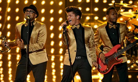 Bruno Mars at the 54th Grammys in Los Angeles