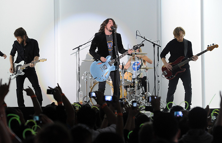 Grammy Awards winners: Dave Grohl of the Foo Fighters performs onstage