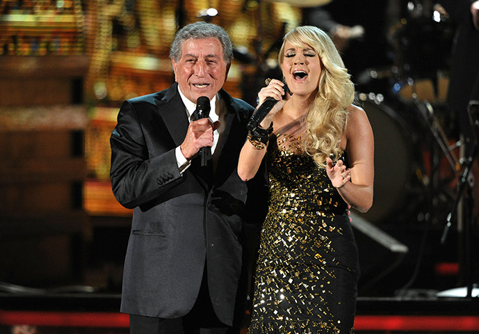 Grammy Awards winners: Tony Bennett performs with Carrie Underwood