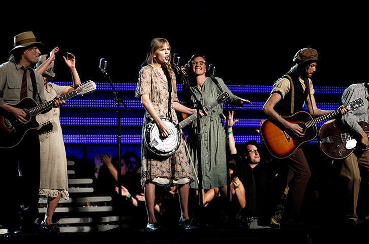 Grammy Awards winners: Taylor Swift who won an award for best country song
