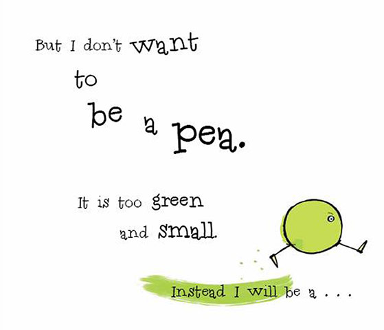 waterstones: I Don't Want to be a Pea! by Ann Bonwill & Simon Rickerty 