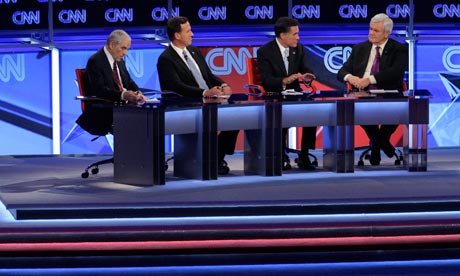 Ron Paul, Rick Santorum, Mitt Romney, Newt Gingrich