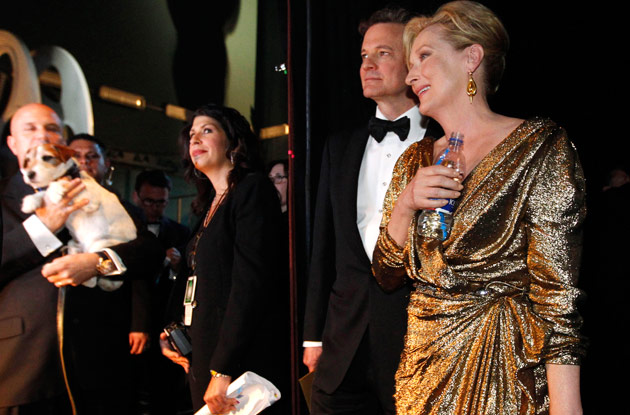 Oscars: misc: Meryl Streep, Colin Firth, Uggie