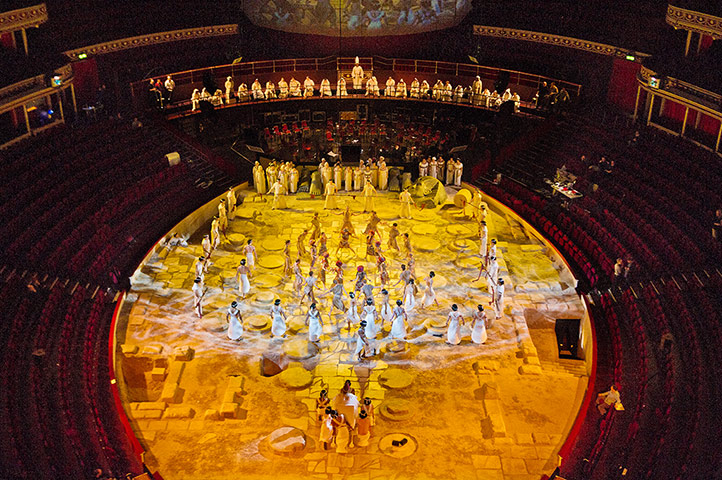 Aida at Royal Albert Hall: The technical rehearsal of Aida at Royal Albert Hall