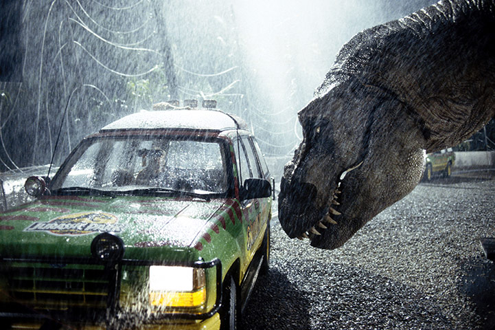 Science Fiction movies: Scene from <Jurassic Park>