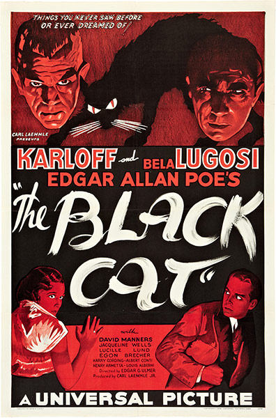 Top Selling Film Posters: Top Selling Film Posters - The Black Cat, 1934