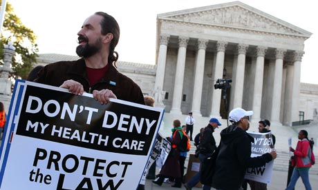 Healthcare supreme court protester