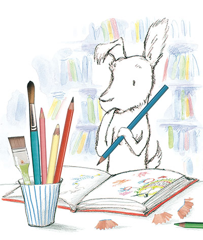 Easter Children's Books: Easter Children's Books  - Dog Loves Drawing by Louise Yates