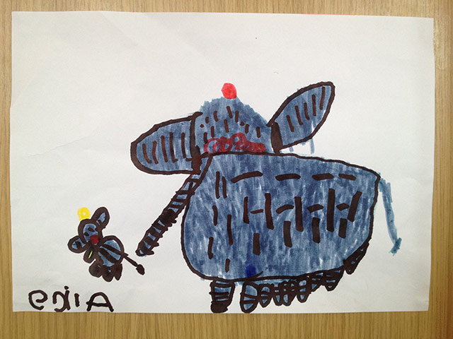 Elephants gallery: Alice Homer, age 4