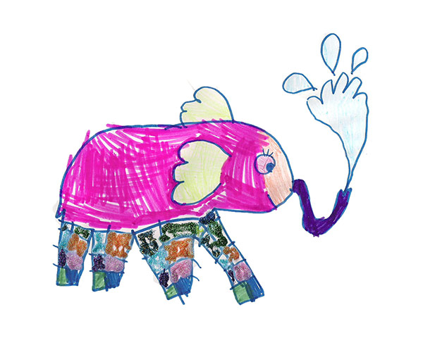 Elephants gallery: Rosie Mansell, age 6