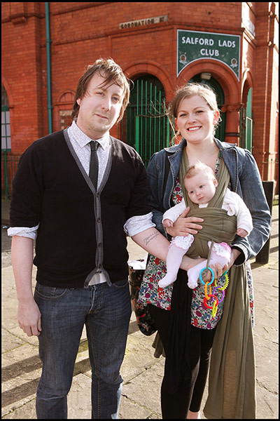 Recreation of Smiths Pic: Recreation of Smiths Salford Lads Club Photo with lookalikes