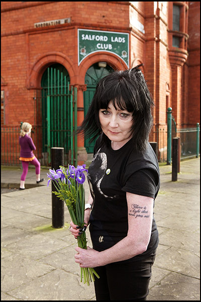 Recreation of Smiths Pic: Recreation of Smiths Salford Lads Club Photo with lookalikes