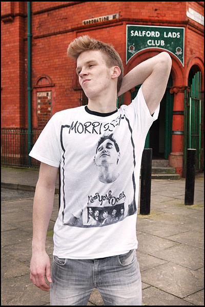 Recreation of Smiths Pic: Recreation of Smiths Salford Lads Club Photo with lookalikes