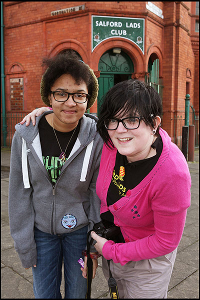 Recreation of Smiths Pic: Recreation of Smiths Salford Lads Club Photo with lookalikes
