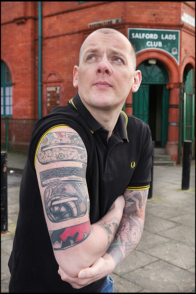Recreation of Smiths Pic: Recreation of Smiths Salford Lads Club Photo with lookalikes