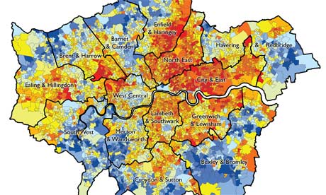 London poverty and deprivation mapped
