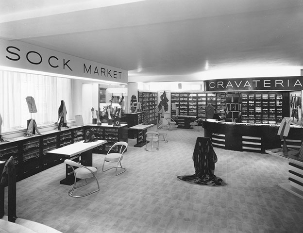Jaeger: March 1935: The interior of one of the departments at Jaeger's store