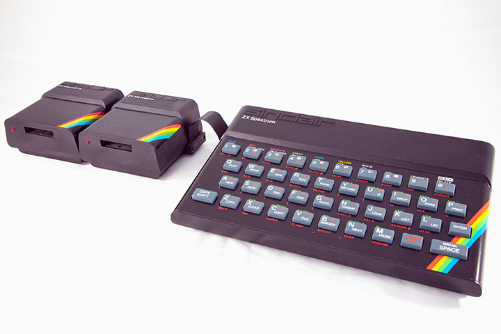 Home computers: Sinclair ZX Spectrum with ZX Microdrives