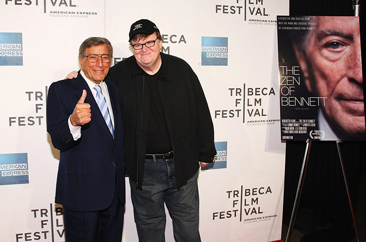 The week in music: Singer Tony Bennett and filmmaker Michael Moore attend the Zen Of Bennett 