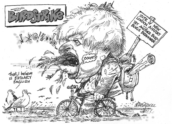 Thames Estuary Airport: Cartoons from Creative Coalition about Boris Island airport plans