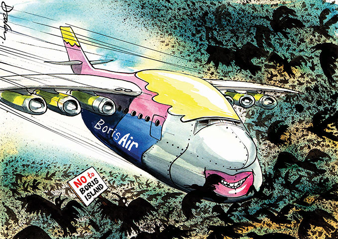 Thames Estuary Airport: Cartoons from Creative Coalition about Boris Island airport plans