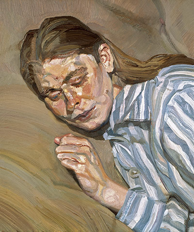 Stoutzker Gift to Tate: Girl In A Striped Nightdress by Lucian Freud