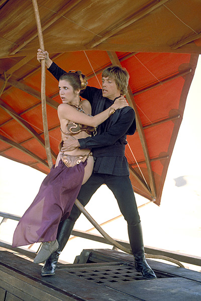 Sci-fi fashion: Mark Hamill, as Luke Skywalker in Star Wars: Return of the Jedi