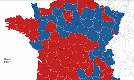 France interactive map