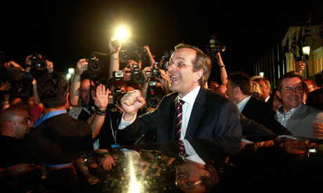 Leader of New Democracy Antonis Samaras