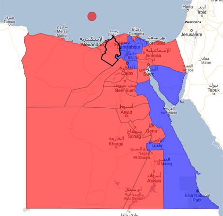 Egypt electoral map