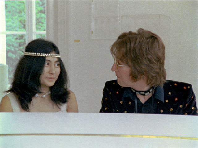 Yoko Ono archive photos: Lennon and Yoko Ono in the Imagine video