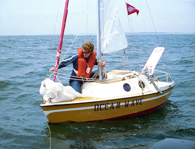 Lost Art: Bas Jan Ader getting ready to set sail, 9 July 1975