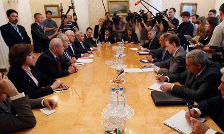 Russian FM Lavrov speaks meets with Syrian opposition leaders in Moscow