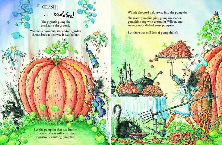 Winnie The Witch: Winnie's Amazing Pumpkin illustration