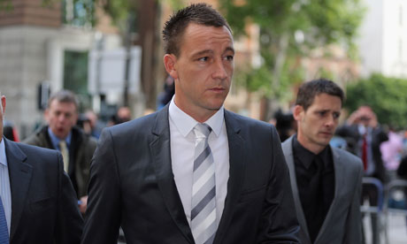 Chelsea captain John Terry arrives at court for the closing arguments in his racial abuse trial