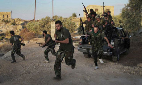 Free Syrian Army soldiers in Idlib 