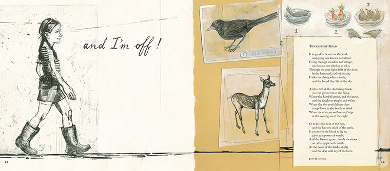 Where My Wellies Take Me: Page from Where My Wellies Take Me by Clare and Michael Morpurgo