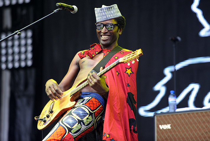 Week in music: Keziah Jones performs on stage during the Vieilles Charrues music festival