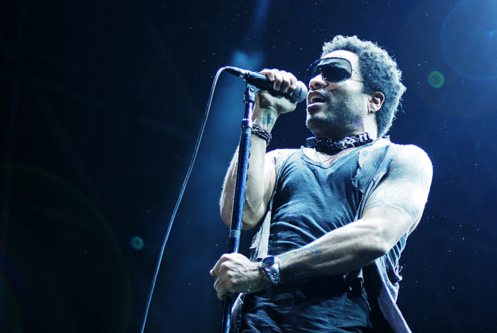 Week in music: Lenny Kravitz performs at Rock In Roma, Italy, 17 July