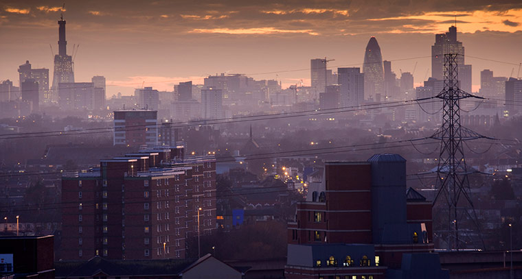 London from the rooftops : london mist 