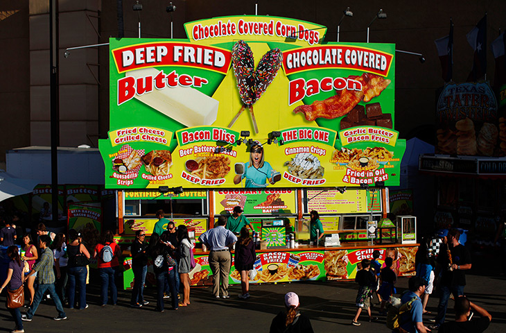 A food stand at the San Diego County Fair in Del Mar