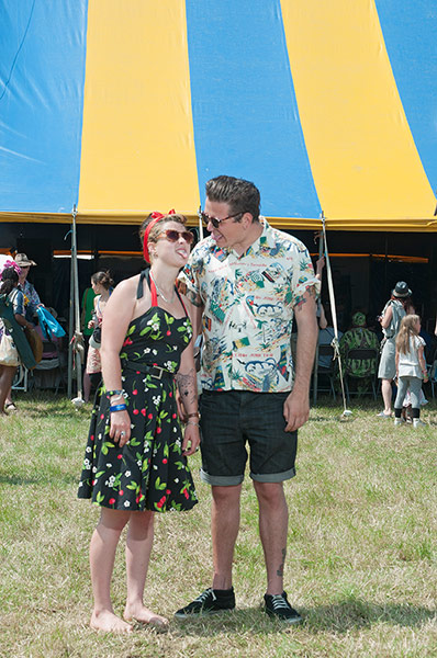 Womad: Ella Gilbert, 20 and Josh Chapman, 21