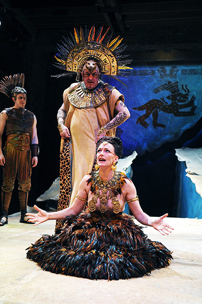 Week in Theatre: John Stahl as Tezozomoc and Susie Trayling in A Soldier In Every Son
