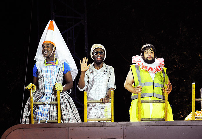 Week in Theatre: Rolan Bell, Jo Servi, and George Bukhari in A Midsummer Night's Dream
