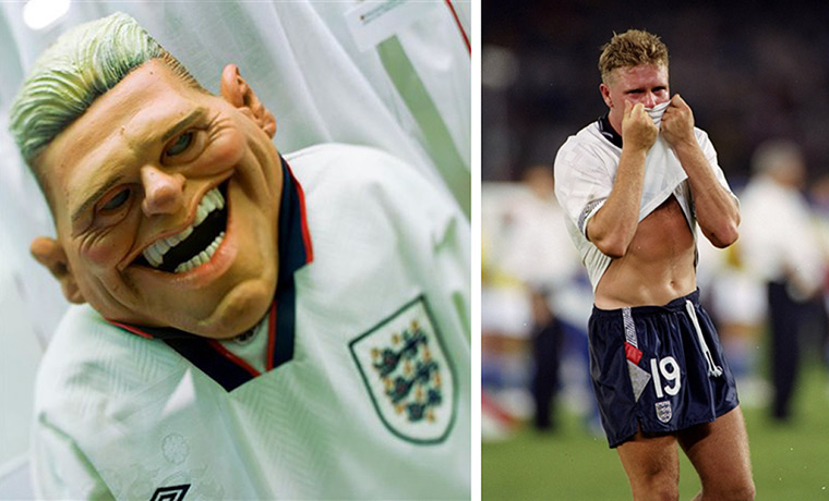 National football museum: Paul Gascoigne's Spitting Image puppet