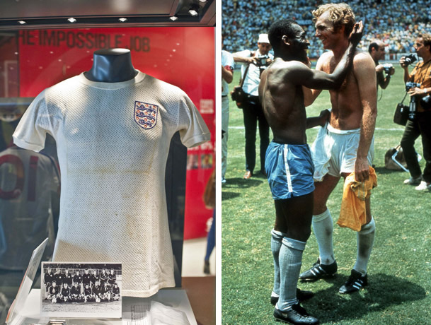 National football museum: Bobby Moore, England  Airtex shirt