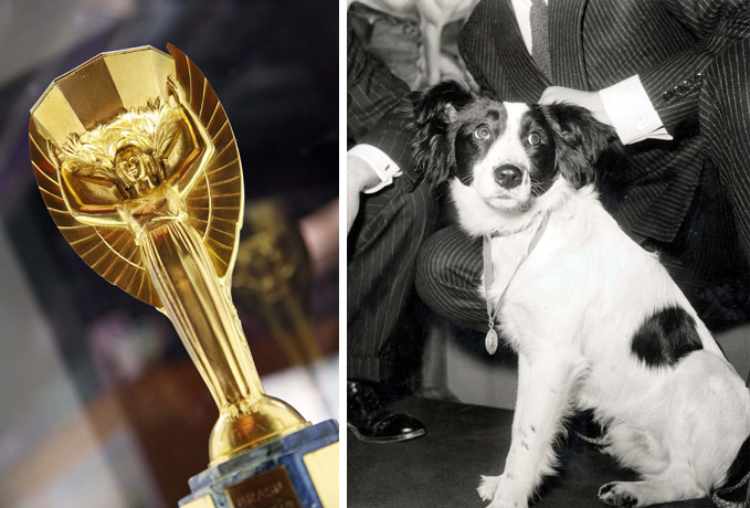 National football museum: A replica of the Jules Rimet World Cup trophy