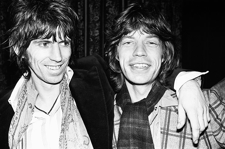 Rolling Stones: Mick Jagger with Keith Richard